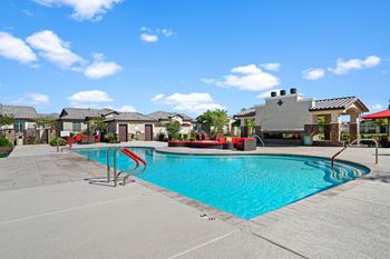 Our apartments have a large swimming pool at our apartments